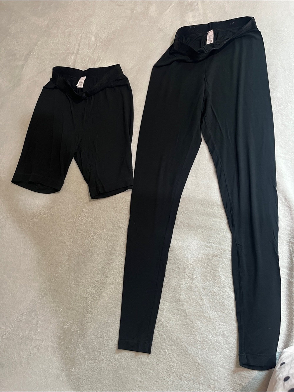 Victoria's Secret Black Sleep Short Boxer and leggings